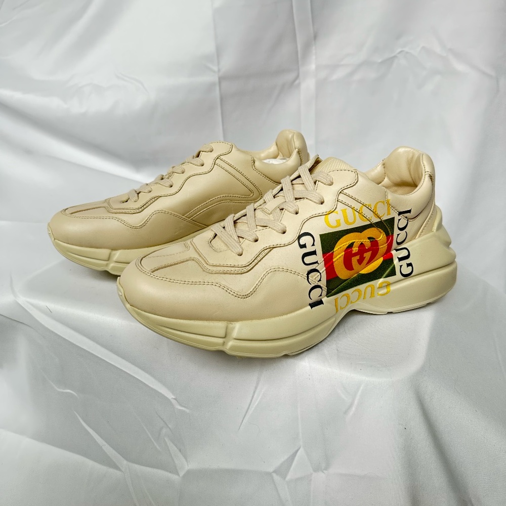 Gucci  Rhyton Leather  Low Trainers  Men’s Sneakers